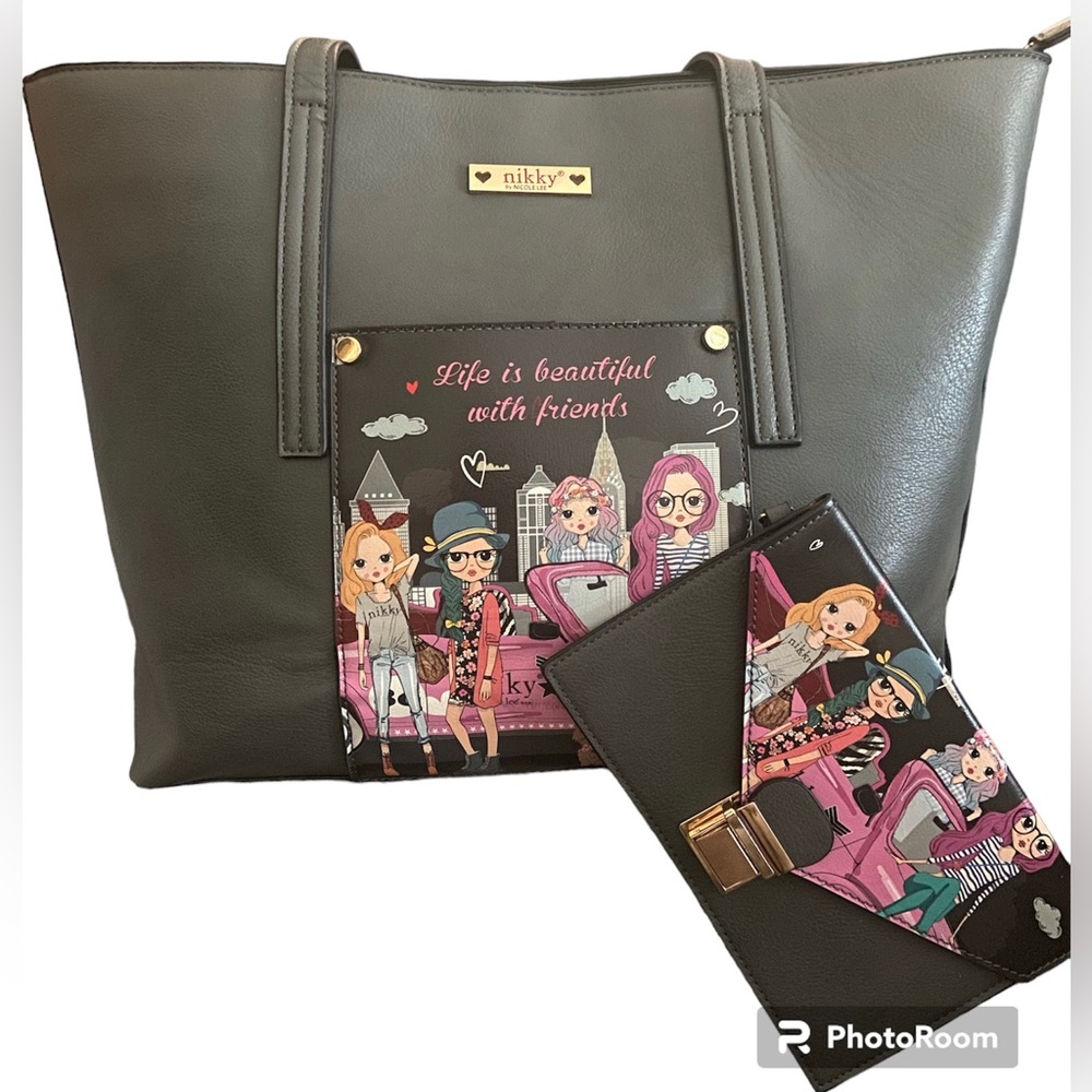 NIKKY by Nicole Lee Tote Bag and Wristlet